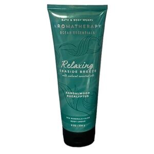 Bath & Body Works Aromatherapy Relaxing Sandalwood Eucalyptus Body Cream Seaside